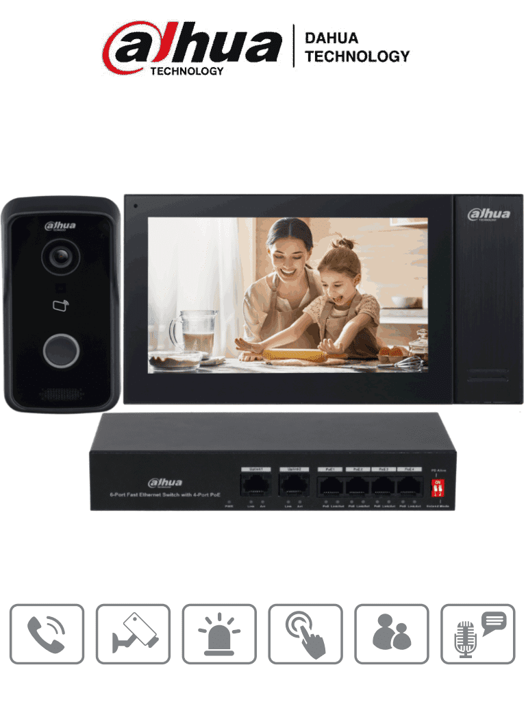 KIT VIDEO PORTERO DAHUA IP - Imagen 2